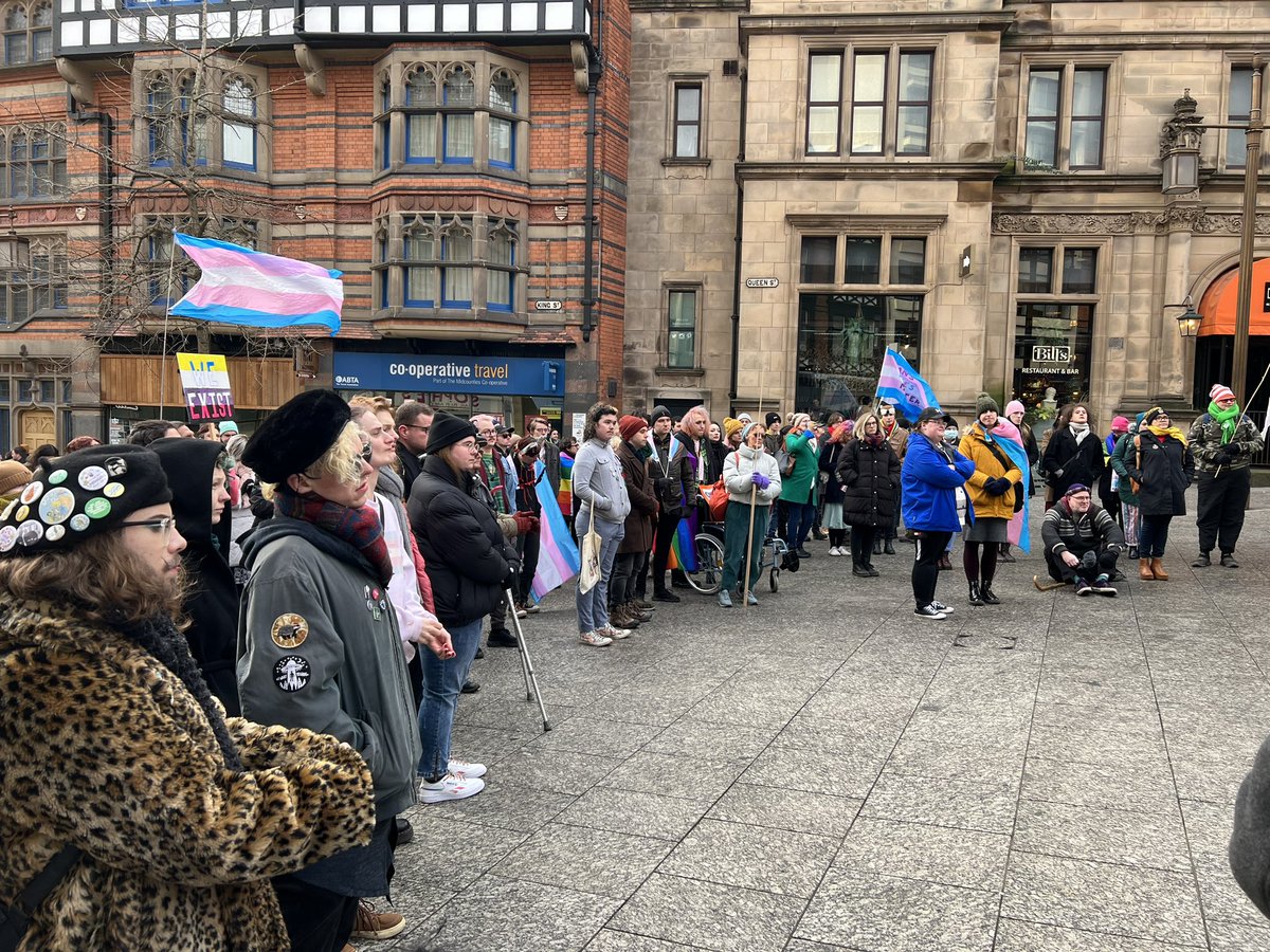 AdamEat2602's tweet photo. @NotTransphobia protest against UK government’s decision to block Scotland GRR bill. https://t.co/nCv0tASgIw