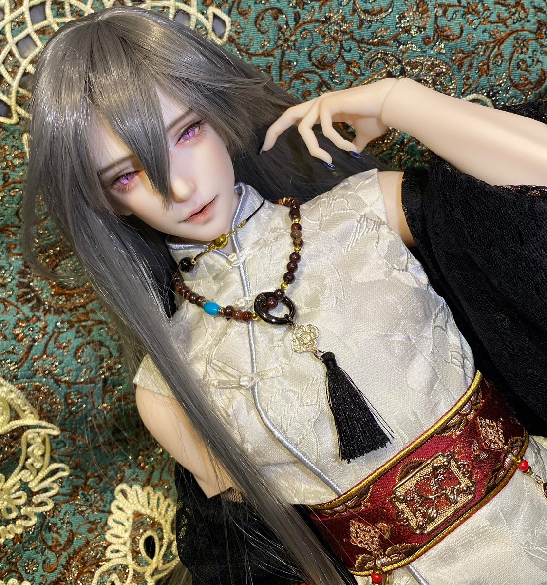 error_doll_'s tweet photo. 待ち侘びてたアイも無事に届いた！色欲さんにピッタリだ...
ゾッとする程の美人になっちゃった https://t.co/SRiGI5lotL