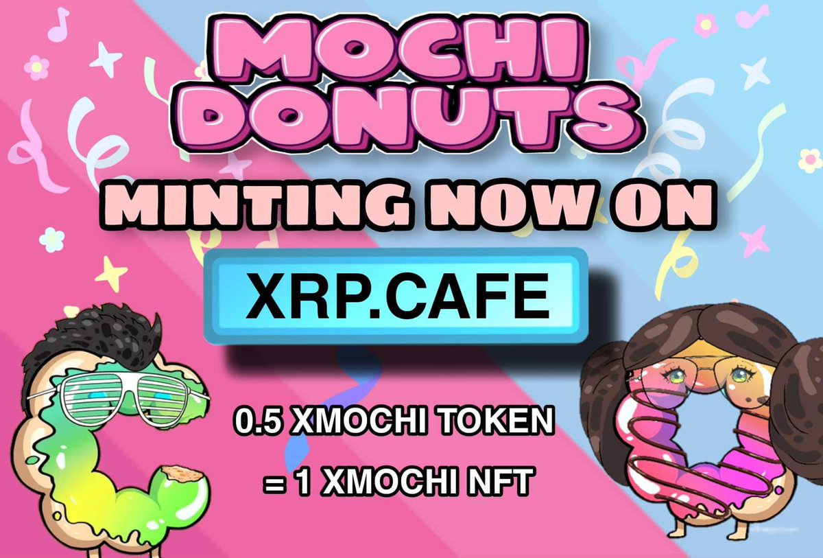 NYX 🦋 (@nyxxrp25) on Twitter photo 🎉 #XMOCHIDONUTS GIVEAWAY 🎉
🏆 1 XMOCHI | 4 Winners 🏆
☕ 0.25 $XMOCHI Each
MUST:
🍩 Follow <a href="/nyxxrp25/">NYX 🦋</a> & <a href="/xMochiDonuts/">xMochiDonuts</a> <a href="/xrpcafe/">xrp.cafe ☕</a>
🍩 Like&Retweet
🍩 Tag 5 Friends
🍩 Join discord: discord.gg/22UTMrh3Rr
72hrs⏰
get your xMochiDonuts #NFTs here: xrp.cafe/collection/xmo…
#XRP 🎉 #XMOCHIDONUTS GIVEAWAY 🎉
🏆 1 XMOCHI | 4 Winners 🏆
☕ 0.25 $XMOCHI Each
MUST:
🍩 Follow <a href="/nyxxrp25/">NYX 🦋</a> & <a href="/xMochiDonuts/">xMochiDonuts</a> <a href="/xrpcafe/">xrp.cafe ☕</a>
🍩 Like&Retweet
🍩 Tag 5 Friends
🍩 Join discord: discord.gg/22UTMrh3Rr
72hrs⏰
get your xMochiDonuts #NFTs here: xrp.cafe/collection/xmo…
#XRP