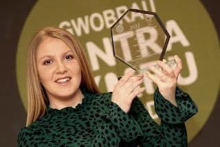Great to see #GelliAur students @ColegSirGar collecting awards at the <a href="/LantraWales/">Lantra Wales</a> #gwobraulantracymruawards22 well done Tom and Annie 👏👏