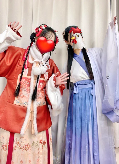 中華街の春節祭に行ってきたよろねちゃんにめちゃめちゃ美しい漢服お借りして髪もきれいにしてもらってすごく楽しかった…ごきげん 