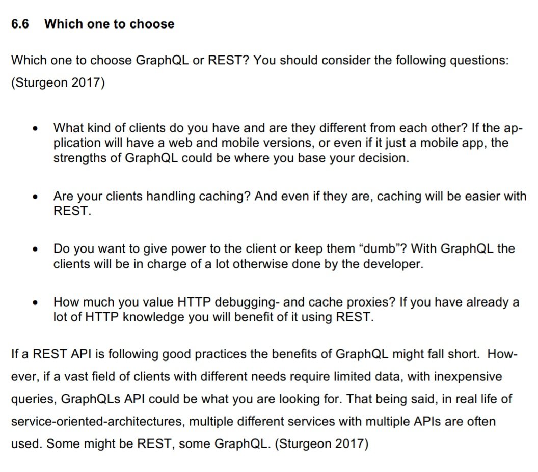 snippet_mastery's tweet image. Choice of using GraphQL API is when we literally fall of short in features when using Rest API.
For Example,
GraphQL API comes into help when we have a resource constrained client devices like Mobile, Smart Watch etc.

@GraphQL @apollographql