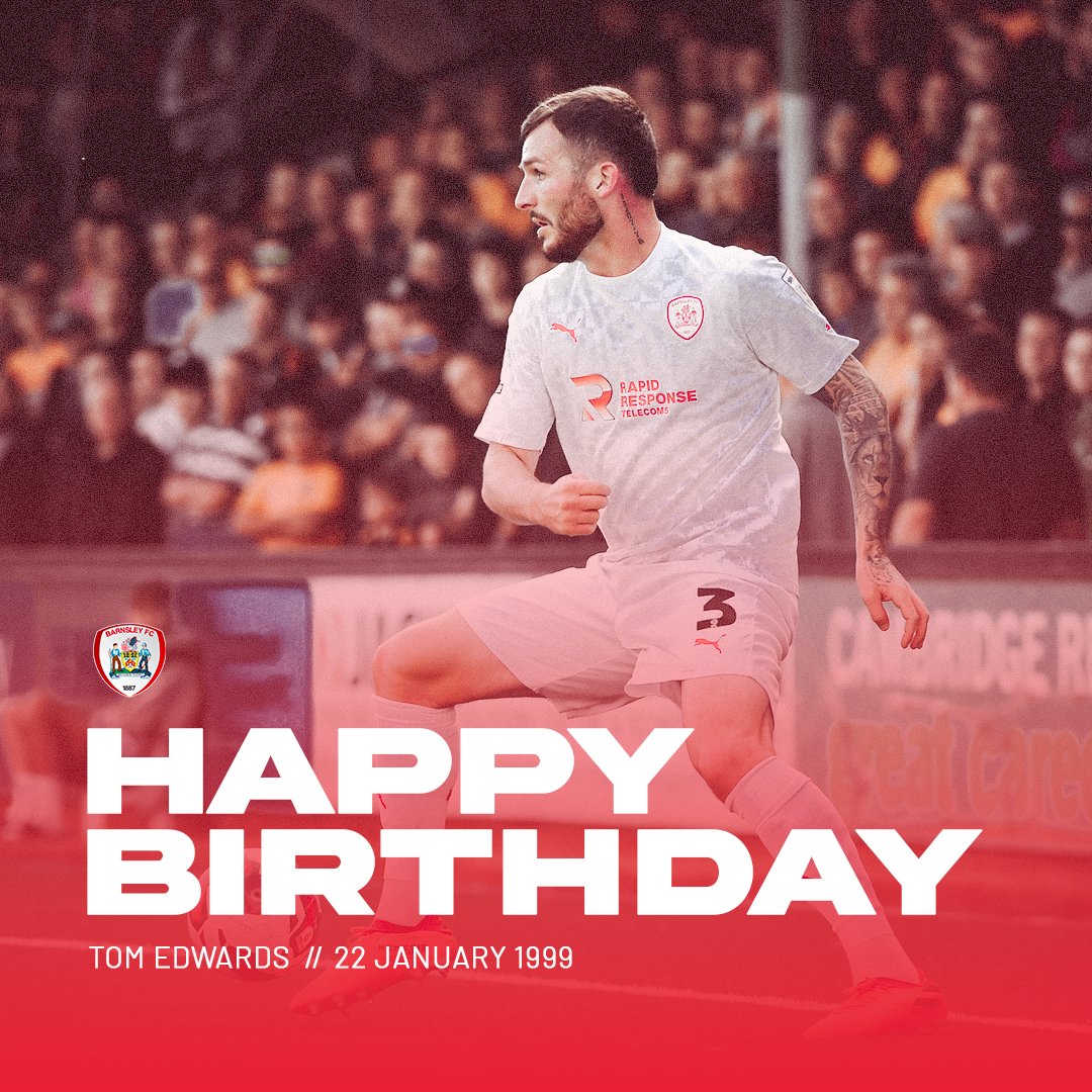 🎂 Have a good one, @tom__edwardss! Thanks for your efforts this season, your support in the stands yesterday and get well soon 👊