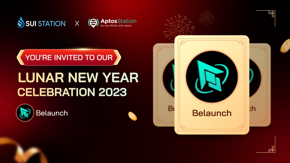 🥳 Lunar New Year 2023 with <a href="/BeLaunch_/">BeLaunch</a> 

#BeLaunch is a new decentralized launchpad for crypto projects aims to blend the best bits of IDOs and centralized token sale platforms while eliminating the downsides.

Join now and claim the prizes from BeLaunch: galxe.com/suistation/cam…