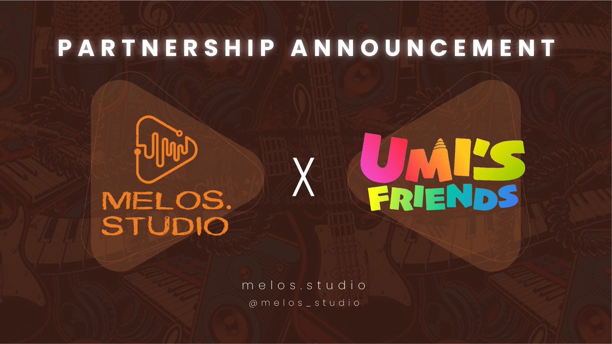 We are thrilled to announce our strategic partnership with <a href="/UmisFriends/">Umi's Friends</a> 🤝
 
Umi’s Friends is a tile-matching game integrating NFTs, crypto, and various in-game items, enabling players to earn passive income across multiple game modes.🎮

#RockinWithMelos #MusicNFT #GameFi🎧