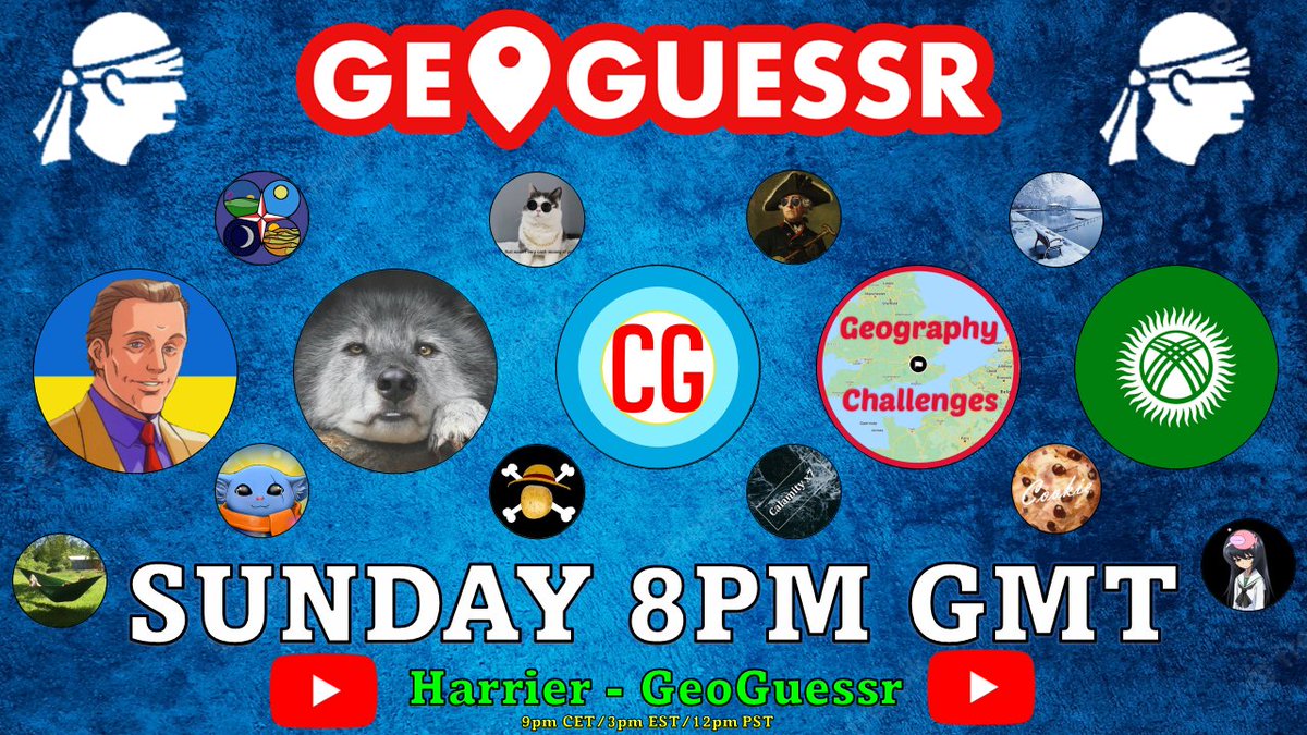 Geo_Harrier's tweet photo. Today is the day! 

The Biggest Blind GeoGuessr Tournament Ever! 

Premieres at 8pm GMT. 

Feel free to retweet if you want to, will help spread it to more people in the community. 

See you all there! https://t.co/RFqbATconu https://t.co/WBSgkuSkrn