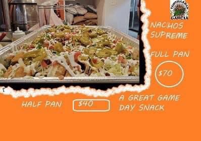 Tort_Garcia's tweet photo. You’re not ready for the playoffs without the nachos! Order a whole or half pan of Nachos Supreme from Tortilleria Garcia and be the winner! #nachos #gamewinner #eatlocal  #collegehillohio #masonohio #springdaleohio #freshcorntortillas https://t.co/3lVGvK6PNw