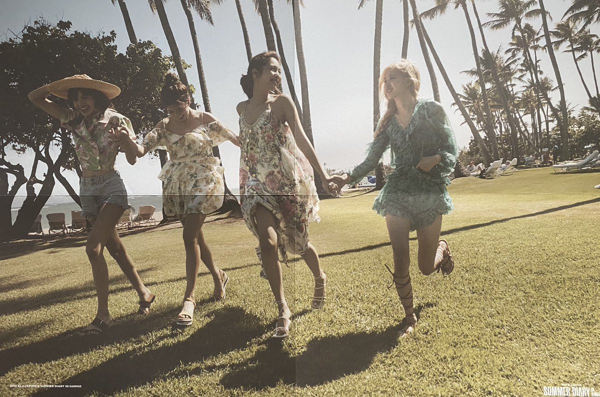 Blackpink summer diary in Hawaii double sided poster scan