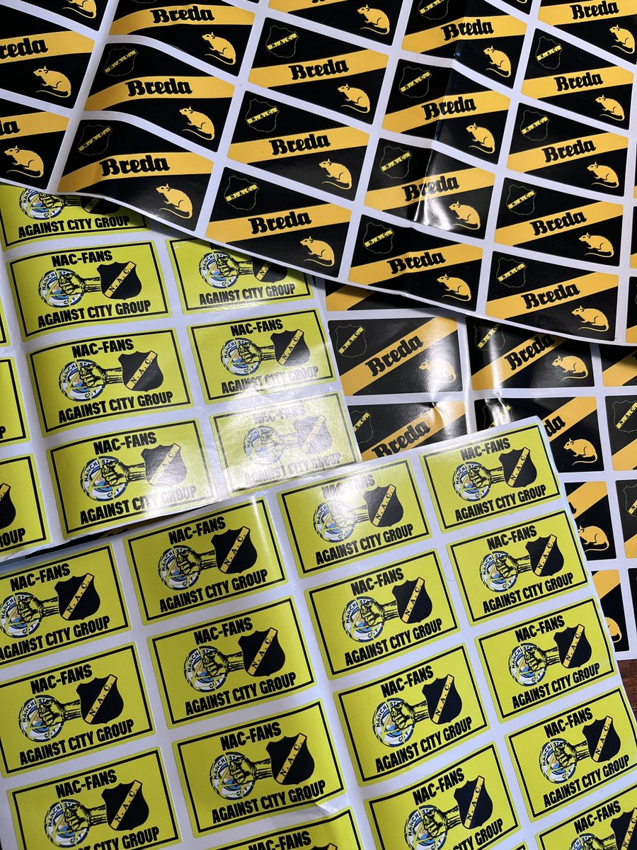 bredastickers's tweet photo. Hoera! Nieuwe stickers! Nieuwe leverancier > betere kwaliteit > beter kwantiteit. Te bestellen via bredastickers@gmail.com. Ik plak voor NAC, jij plakt voor NAC.. #rainproof #snowproof #RaiseYourFlag #NAC #breda #nacbreda #NACpraat #breda #ultrasstickers #footballstickers https://t.co/Ibvsg8TrIT