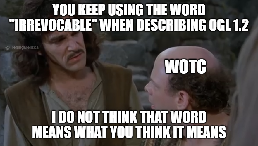 Rules for thee, not for me
#OpenDnD