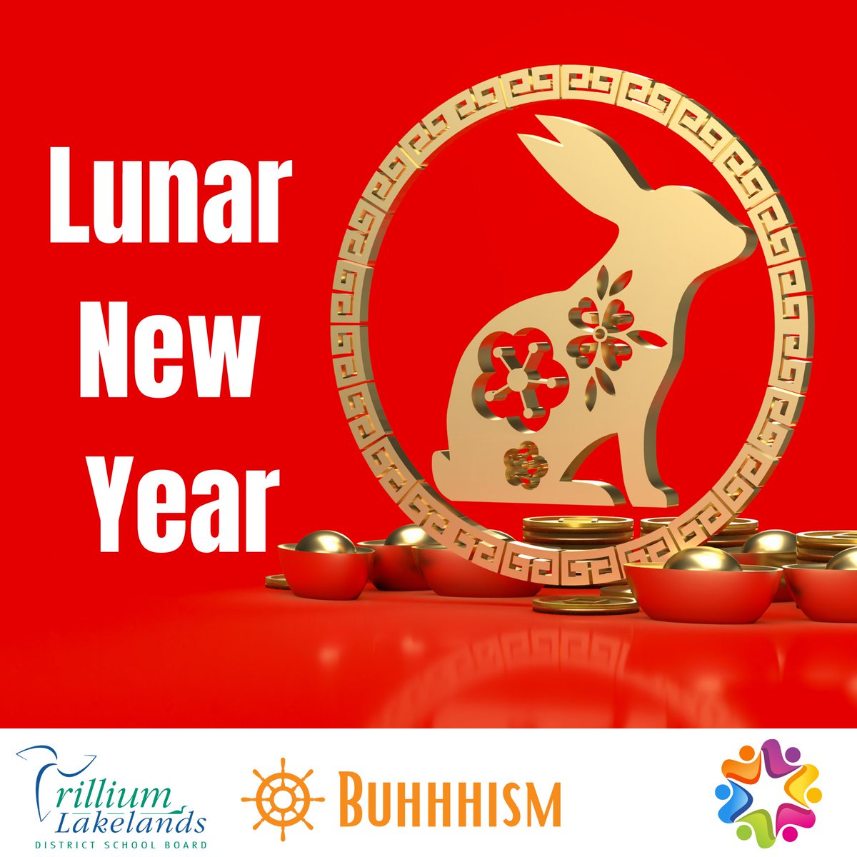 The Lunar New Year is largely a secular holiday, yet it includes rituals and traditions that derive from Confucianism, Buddhism and Taoism, as well as from ancient myths and folk religions. We wish a Happy Lunar New Year to all who celebrate! #TLDSBfamily