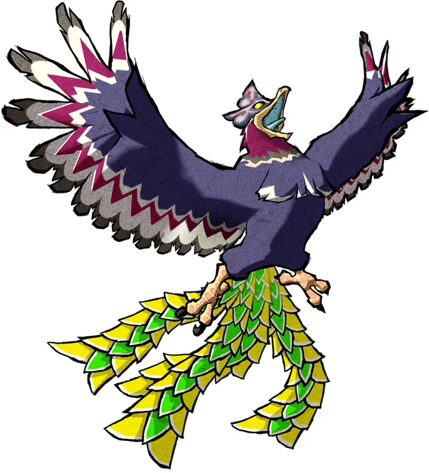 maybe I'm spoiled because one of the first things you see in the game is HUGE cool bird and then you get to the ancient sky spirit and it's just a red cartoon dragon with baby wings 