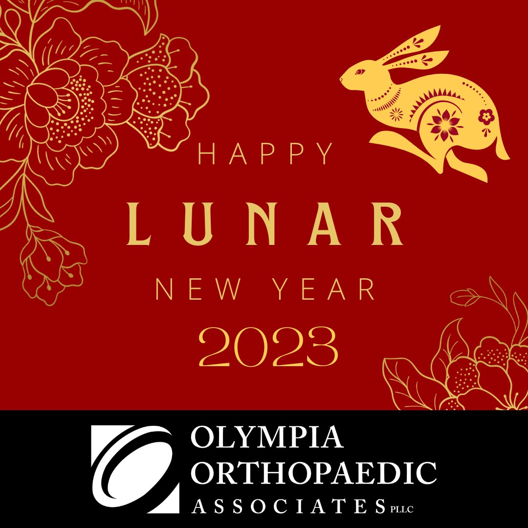 OlyOrtho's tweet photo. #TeamOOA wishes you a Happy Lunar New Year (also known as Chinese New Year) This year is the Year of the Rabbit - The rabbit is the symbol of longevity, peace, and prosperity in Chinese Culture, thus 2023 is predicted to be a year of hope!
#OlyOrtho #LifeInMotion https://t.co/hAXwVHNV7t