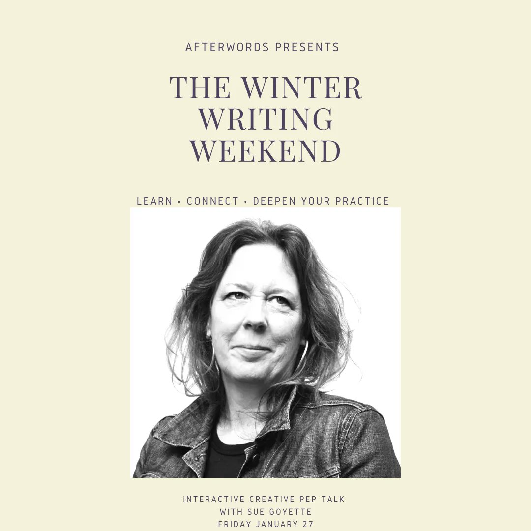 How's your creative life? Need a little energy, direction, permission? The company of others building their creative practice? Join Sue Goyette on Friday, January 27 at 7pm AT for a creative pep talk. Bring your thorniest questions and your tender heart. buff.ly/3ZVOCZ2