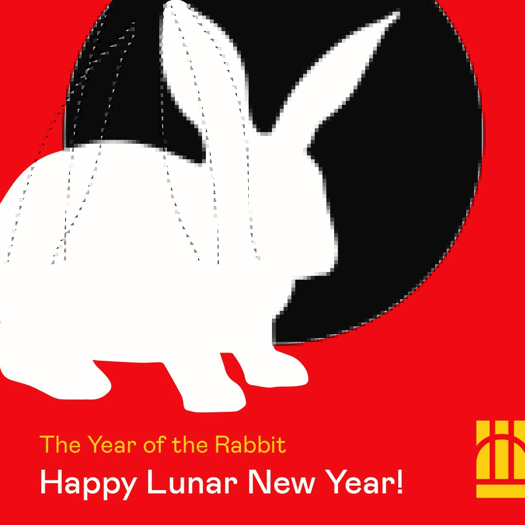 Happy Lunar New Year! Wishing everyone prosperity, abundance, and togetherness as we celebrate the arrival of the Year of the Rabbit.