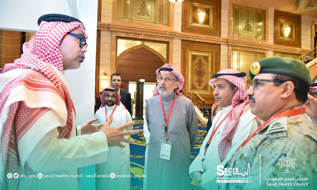 SHC_GOV's tweet photo. نيابةً عن معالي وزير الصحة رئيس #المجلس_الصحي_السعودي الأستاذ فهد الجلاجل؛ افتتح الأمين العام للمجلس الصحي السعودي د. نهار العازمي أعمال المؤتمر السعودي لدعم الحياة بالأكسجة الغشائية خارج الجسم #ECMO بمشاركة أكثر من ٥٠ متحدثاً محلياً ودولياً متخصصاً في هذا المجال. https://t.co/AKEVXRBAPj