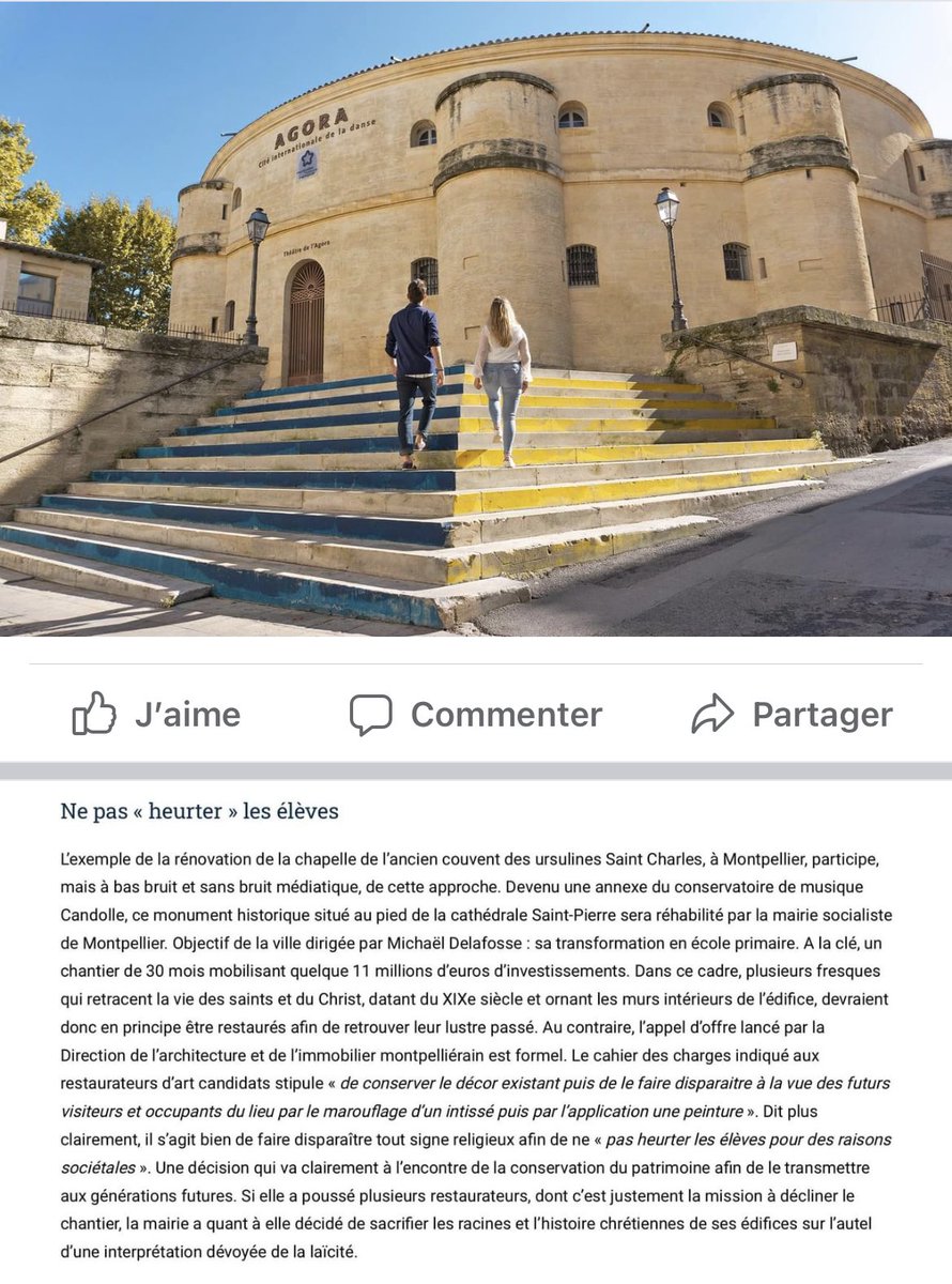 ParoleLibre34's tweet image. L’ancien couvent des Ursulines va être transformé en école. Beau projet… jusqu’à ce que les fous de l’équipe du maire PS Delafosse demandent à faire disparaître les #fresques vieilles de 2 siècles sur la vie des Saints Pure folie. @MDelafosse  @lagglorieuse #SaccageMontpellier