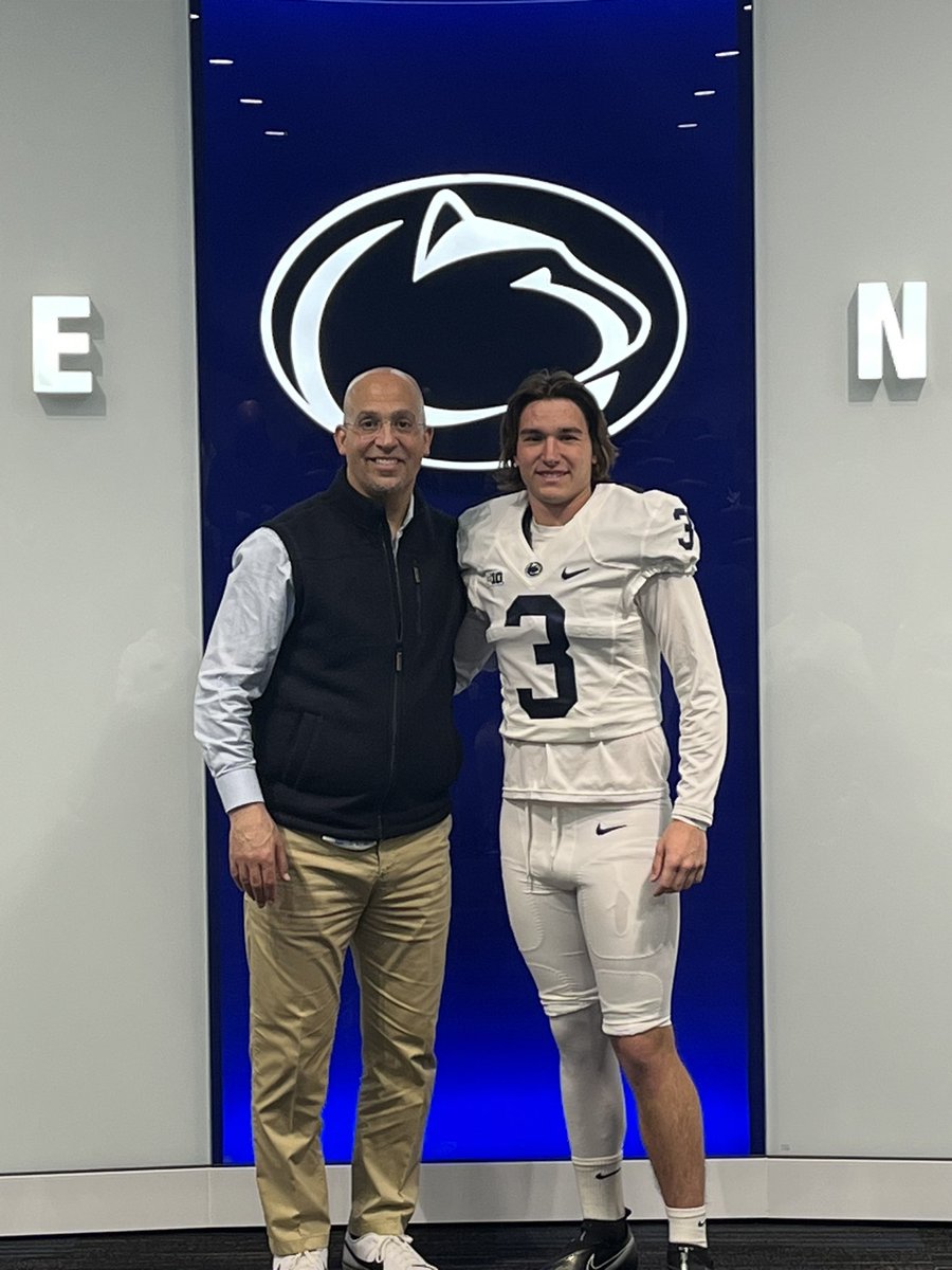 VasiliosFotopo2's tweet photo. Had a great visit at Penn State yesterday. Thank you Coach Collins and Penn state for the hospitality!! @CoachCollins46 @coachjfranklin @SLHSFBNextLevel @CoachBJHall5 @SunlakeFB @PascoCountyFB @SLHSFBBOOSTERS @slhsprincipal https://t.co/cOHRSmhke6