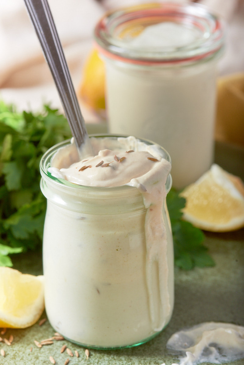 lostinf00d's tweet photo. Our lemon tahini dressing with yogurt is an oil free dressing with a hint of garlic, similar to a shawarma sauce and flavoured with cumin.

https://t.co/LWQJmSS3Ks https://t.co/FiAopRG1Ba
