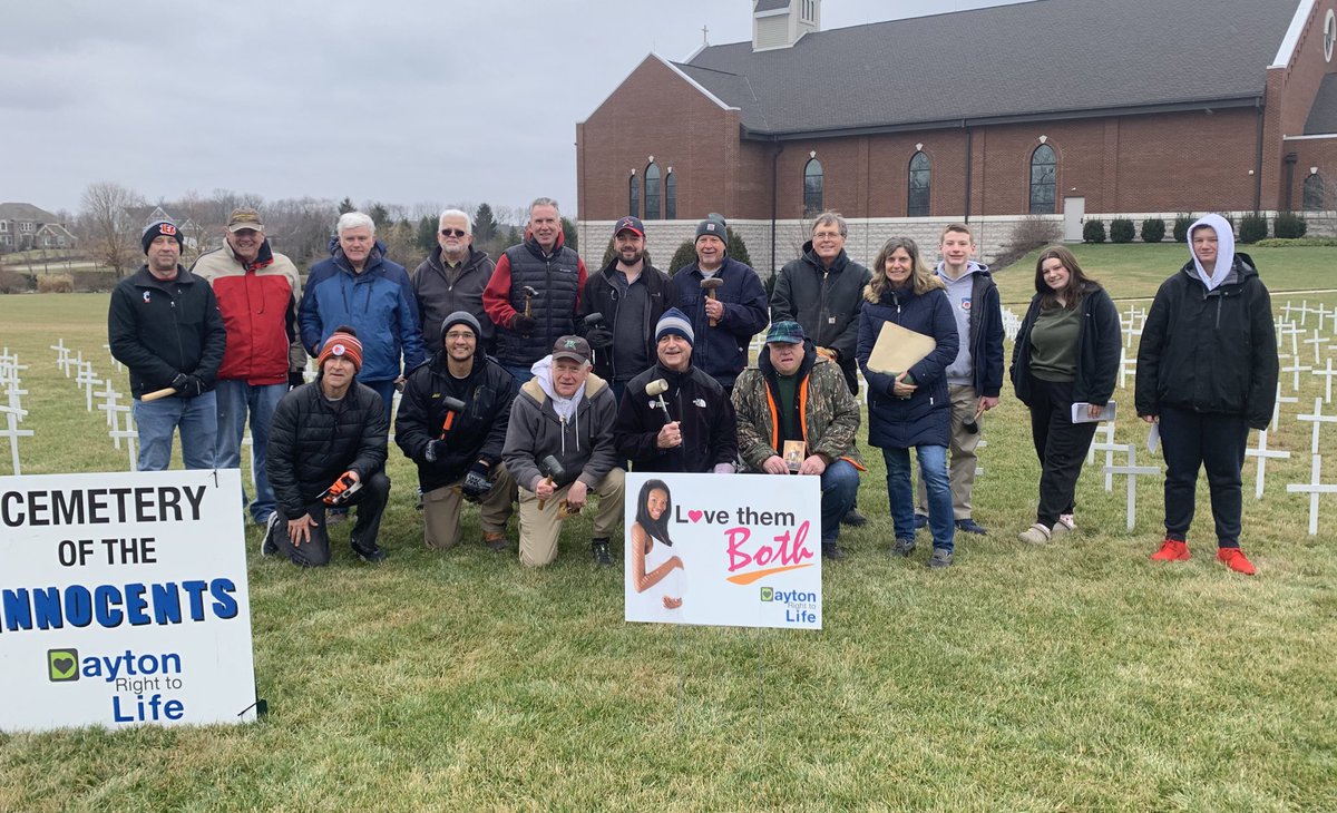 daylife72's tweet photo. Great turnout at out local church too -we set up our Cemetery of Innocents #prolife #catholicprolife https://t.co/jwnxplWw18