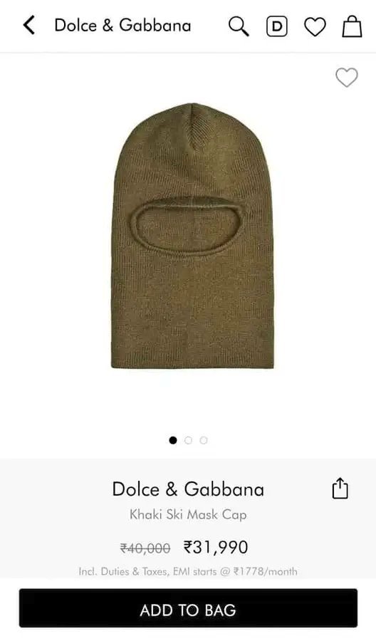 iamgurparvesh66's tweet photo. Here @dolcegabbana is Selling #MonkeyCap for
31,990 Rupees(40,000)
On other Side
My #Punjab #Ludhiana made Monkey Cap is Available for You only at
#Rupee 199 (350)
😅😅😅😅😅😅😅😅😅😅😅😅😅
#India #dolcegabbana
#InvestPunjab
Choose Yours😅😅😅😅😅😅😅😅 https://t.co/14CK4lL2dK