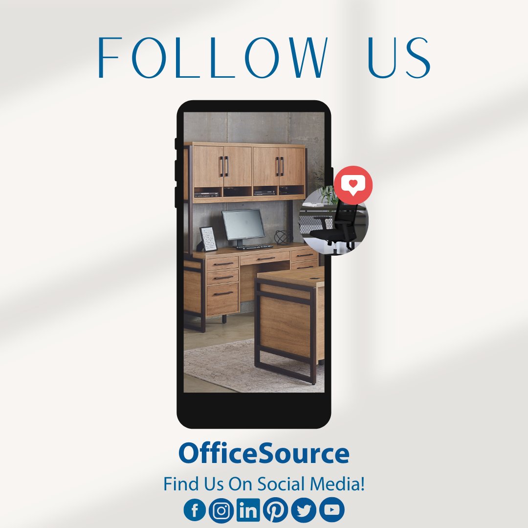𝗬𝗼𝘂 𝗙𝗼𝘂𝗻𝗱 𝗨𝘀!
Do you follow us? Stay connected to keep up with all things OfficeSource!

#followus #giveusalike #officefurnituredesign #makingworkbetter #officespace #office #modernoffice #officefurniture #officesource #officedesign #workspace #officefurnituresolutions