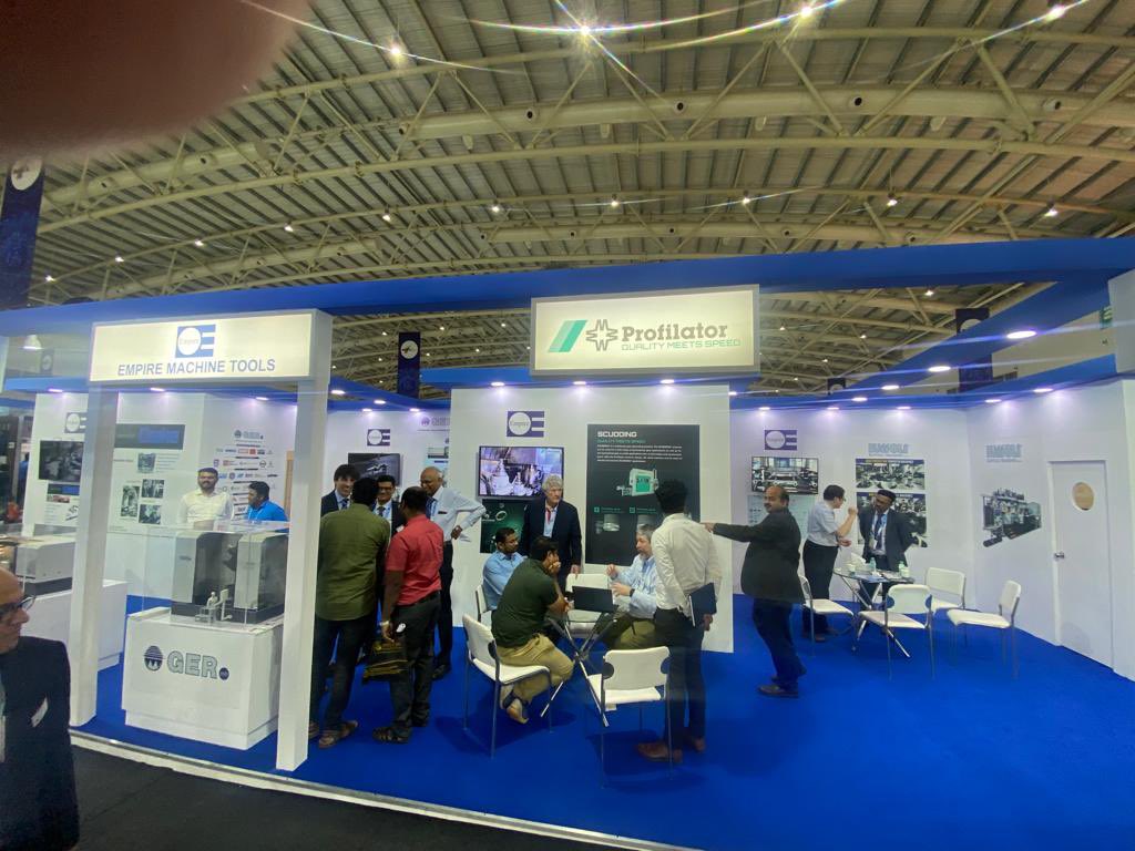 Profilator_GmbH's tweet photo. The next big event is on, are you in?

We from @Profilator_GmbH are very excited about your visits at the IMTEX tool show in Bangalore! 

Please come to Hall 04, B111 and let’s talk about your gear production and how we can support you with our machines and latest technologies! https://t.co/uFjsM0bmj9