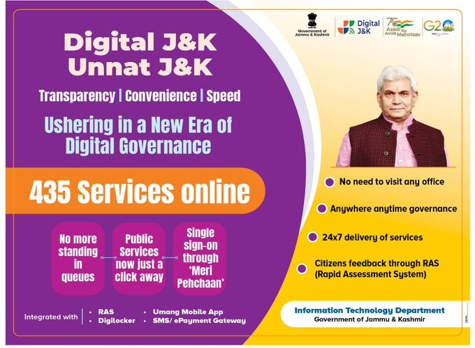 All #Government services are now available in #online mode in District #Ramban. Browse, access and if need be, seek #technical assistance through Common #ServiceCenter (CSC). 
#DigitakJ&K #SocialWelfare #Technology #BadaltaJ&K #sundayvibes #Ramban #Jammu #Jammukashmir @dcramban