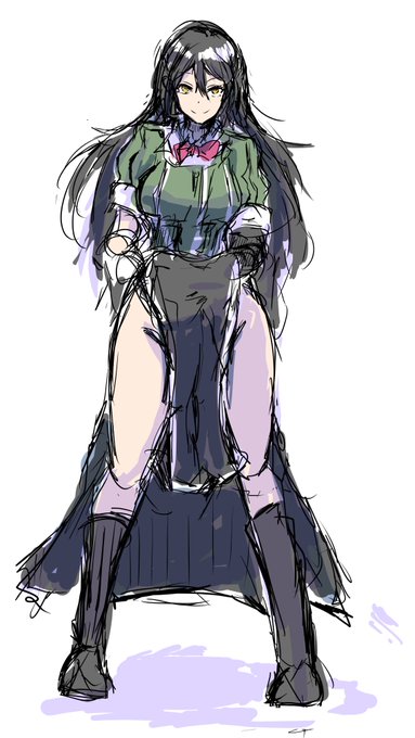 最近描いてないなぁ…
 #TLに深刻な重巡洋艦不足 