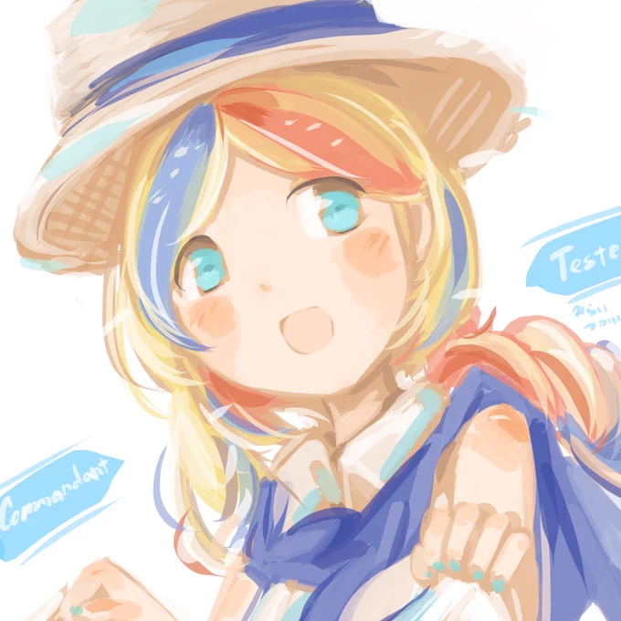 ちこくちこく。やっぱりコマちゃんは描くのに時間がかかる。ってことで今宵はコマンダンテスト。#艦これ版深夜の真剣お絵描き60分一本勝負#艦これ版真剣お絵描き60分一本勝負_20230122 