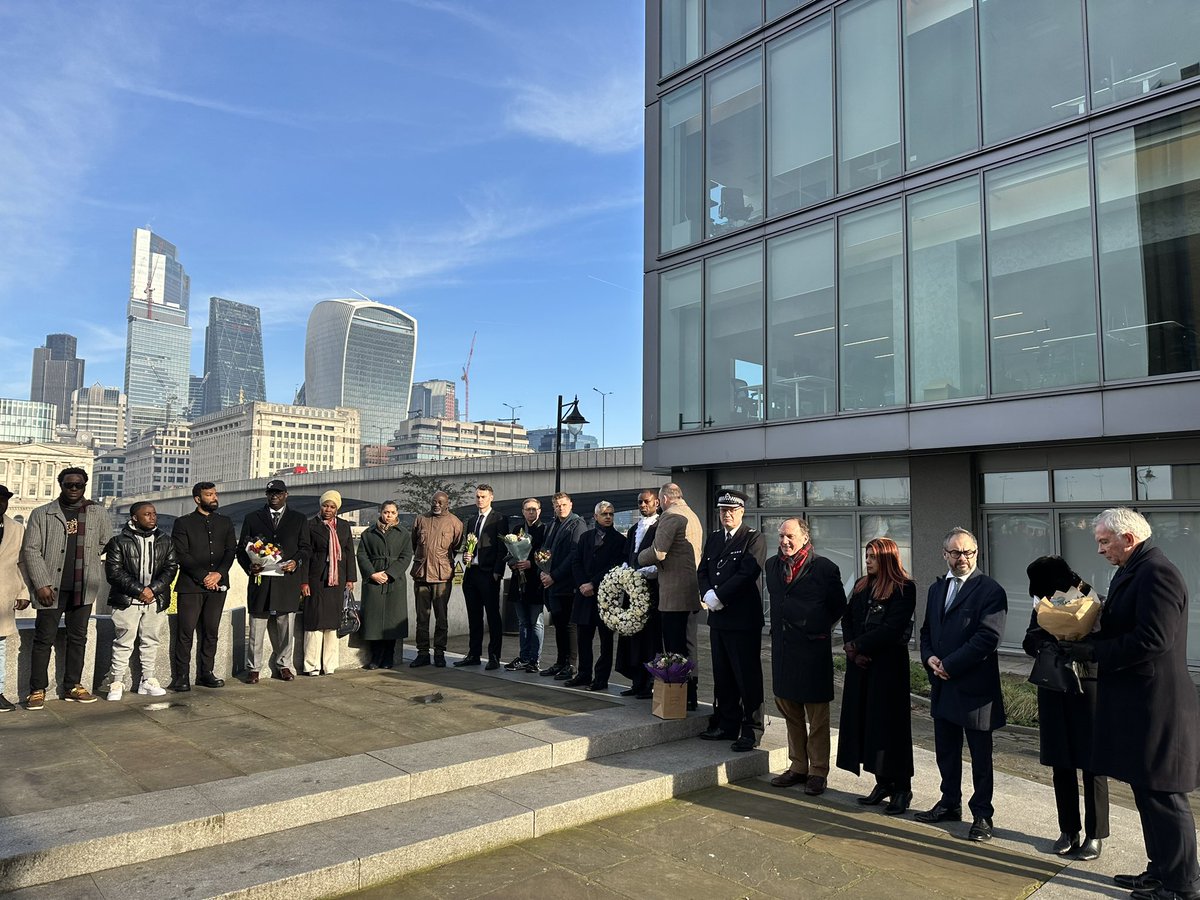 On 24 April 2021, Folajimi Olubunmi-Adewole (Jimi) dived into the Thames near London Bridge to save a woman from drowning in a completely selfless act. A true hero.

Honoured to have attended the ceremony to unveil a plaque commemorating him today.