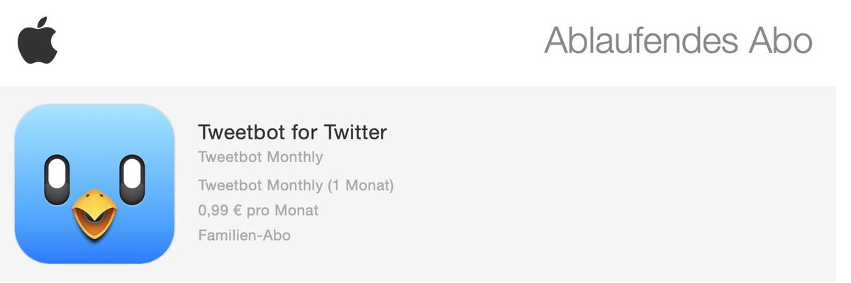 R.I.P Tweetbot
War eine lange coole Zeit. 

Es wird nur wieder so wie früher ohne dich.