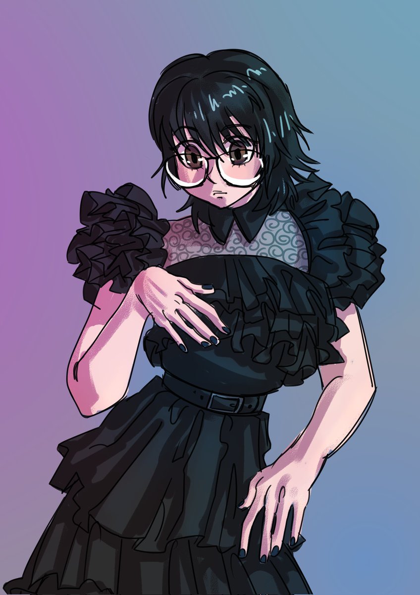 Шизуку в платье Уэнсдей!

#hxh #HunterXHunter #shizuku