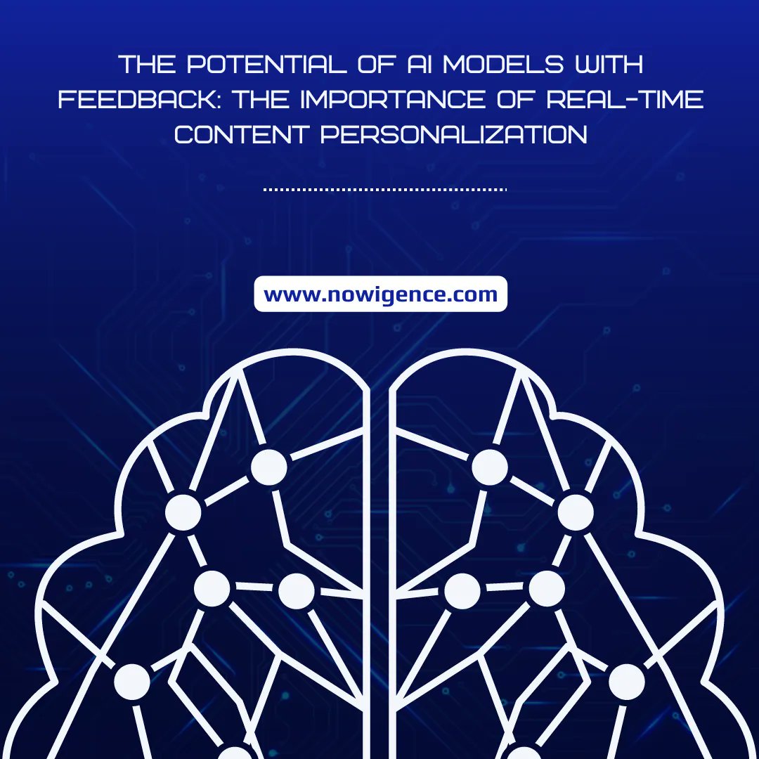 Nowigence's tweet photo. Did you know that AI models with consistent feedback have a 30% higher accuracy rate? 📈 #AI #RealTimeContent #Personalization https://t.co/CHHllhl7ev