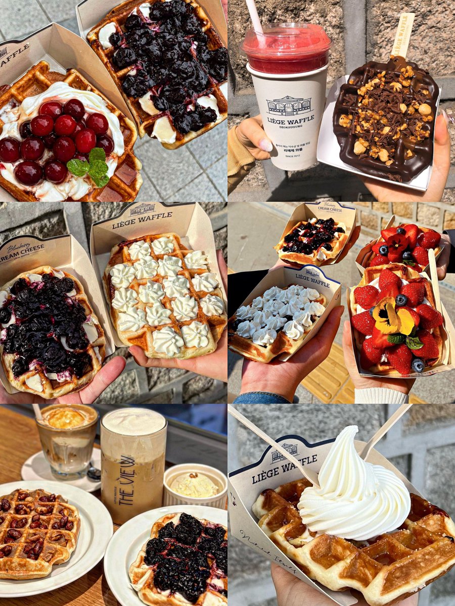 รีวิวเกาหลี on Twitter "RT Cafe_LittleGirl 🧇🍓🫐 วาฟเฟิลเกาหลี จะพลาด
