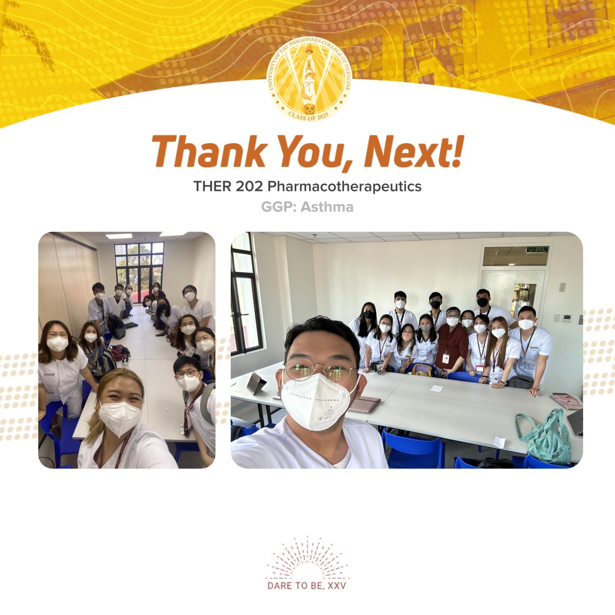 upcm2025's tweet photo. Nice seeing you again batchmates and best of luck as we head onto our own respective rotations. Stay stellar! 🌟

#DareToBeXXV https://t.co/4E3cAgar1e