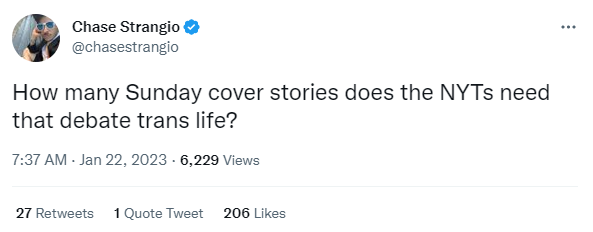 jessesingal's tweet photo. One reason American journalism is perhaps five years behind on covering youth gender medicine is because of the constant drumbeat from activists that any story more complicated than "Transition is great, everything's great, the evidence is excellent" is borderline murderous https://t.co/SQuEXmUZKR