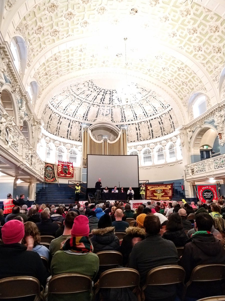 Electric energy and inspiring speeches from striking workers at the <a href="/OxfordTUC/">Oxford TUC</a> rally today!

Memorable message from <a href="/fbunational/">Fire Brigades Union</a>'s <a href="/MattWrack/">Matt Wrack</a> - 

"Power is in the wrong hands. But without our brain and muscle, not a single wheel can turn. ...We must remember how strong we are!"