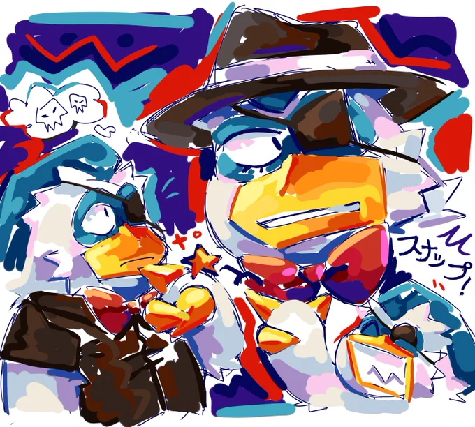 i always draw him grumpy so some more neutral clawleones#rocketslime #スライムもりもり 