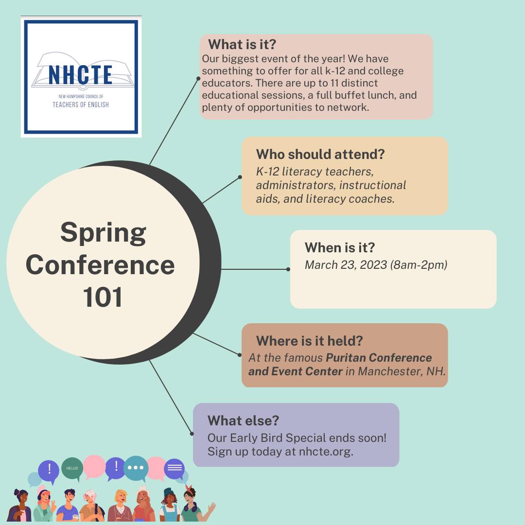 NHCTEorg's tweet image. Our conference is the perfect place to find rich PD! You will have the opportunity to listen to inspiring presentations w/ @Tom_Newkirk, take part in engaging discussions, and discover new to ways help your SS reach their potential. nhcte.org/index.php/spri…