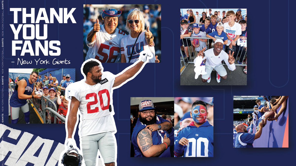 Giants's tweet photo. Thank you to the best fans in football 💙 https://t.co/eONN48HgOn