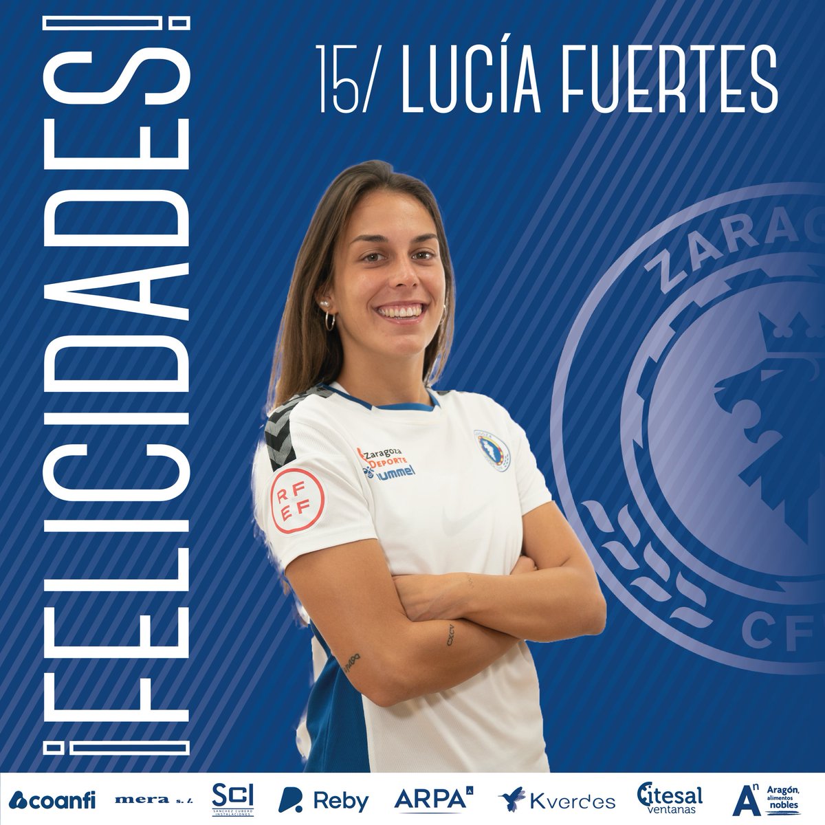 🎂 Nuestra capitana, <a href="/Lucia25820/">Lucia Fuertes</a>, cumple años 

🥳 ¡¡Felicidades!!

#ZaragozaFemenino 
#ZaragozaCFF💙
