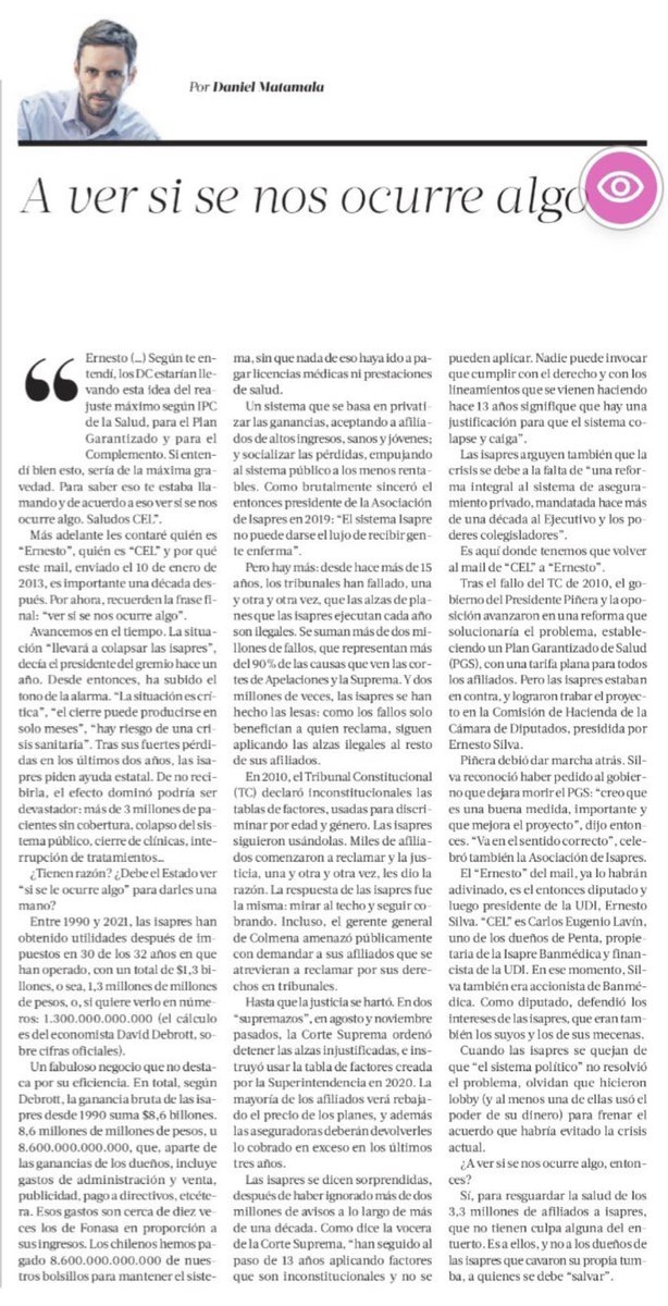 Daniel Matamala tweet media