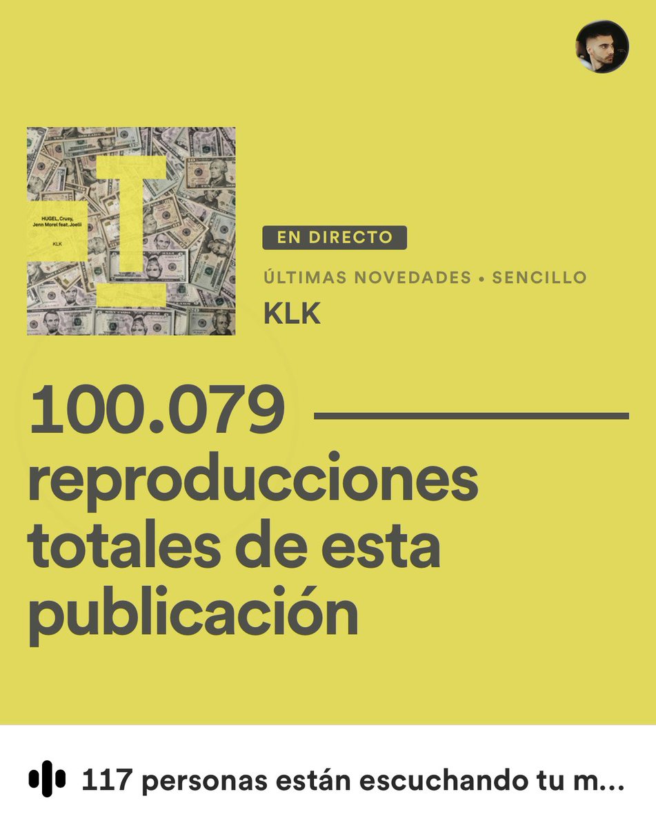 crusyofficial's tweet image. 2 days. 😍 ‘KLK’ is crushing it on Spotify! Can we get to the TOP10 on @beatport too? 👉🏼 beatport.com/track/klk-feat…

@toolroomrecords @hugelthug @JennMorelFlow @joelii