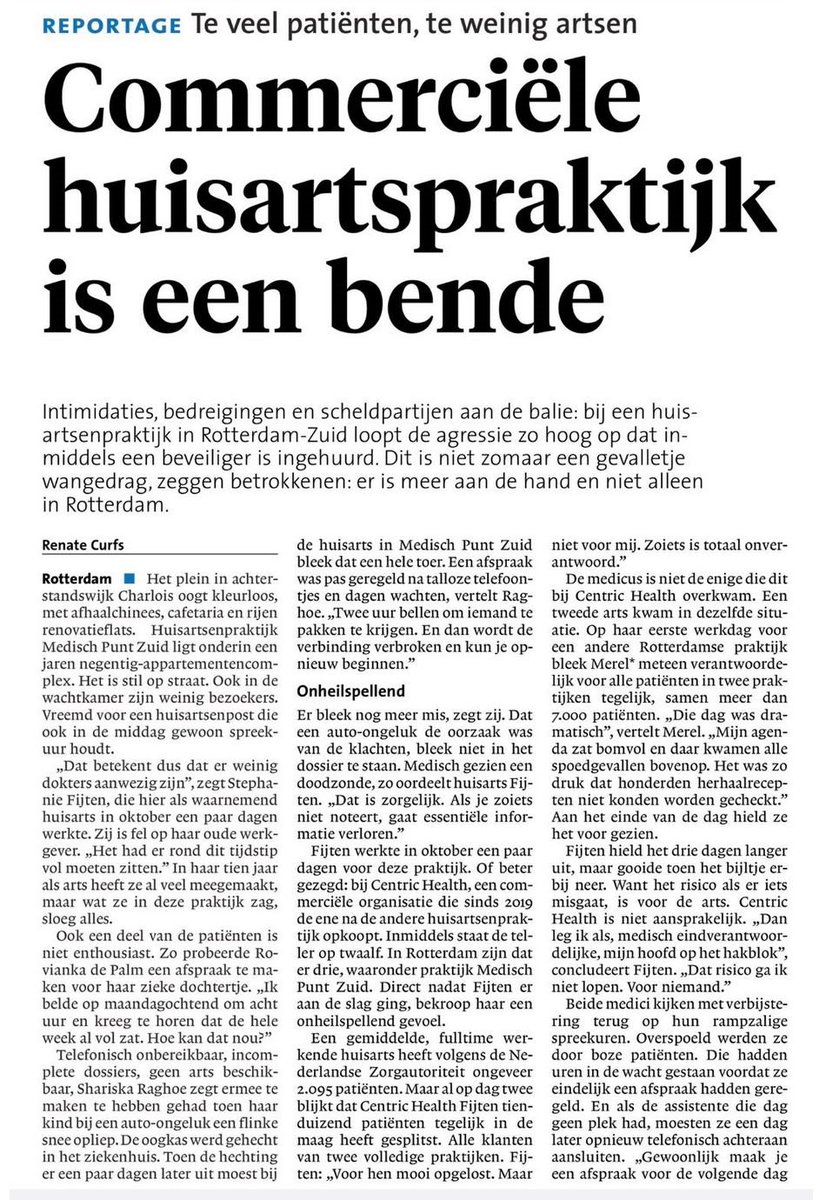 Huisartsen Belangen / GP interests tweet media