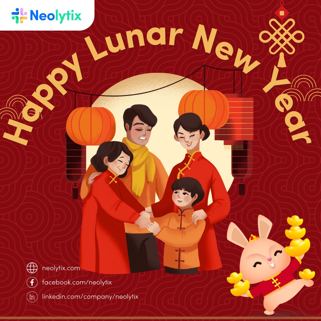 Neolytix's tweet photo. HAPPY LUNAR NEW YEAR! ๐งง
We wish you and your medical practice a prosperous and abundant new year!
This is a sign to focus on increasing your income this 2023.
#PracticePeaceofMind #Neolytix #MedicalBilling #VirtualAssistant #Finance #Accounting #Healthcare #NewYear2023 https://t.co/bCn5K6PVoi