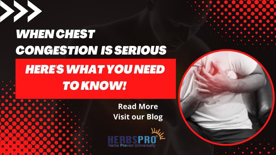 💫Chest congestion can be more than just a nuisance. Learn what you need to know when it becomes a serious issue in our latest blog post. 

Link in bio. 

#herbspro #chestcongestion #serious #healthylungs #respiratoryhealth #lunghealth #bronchitis #relief #breathingeasy