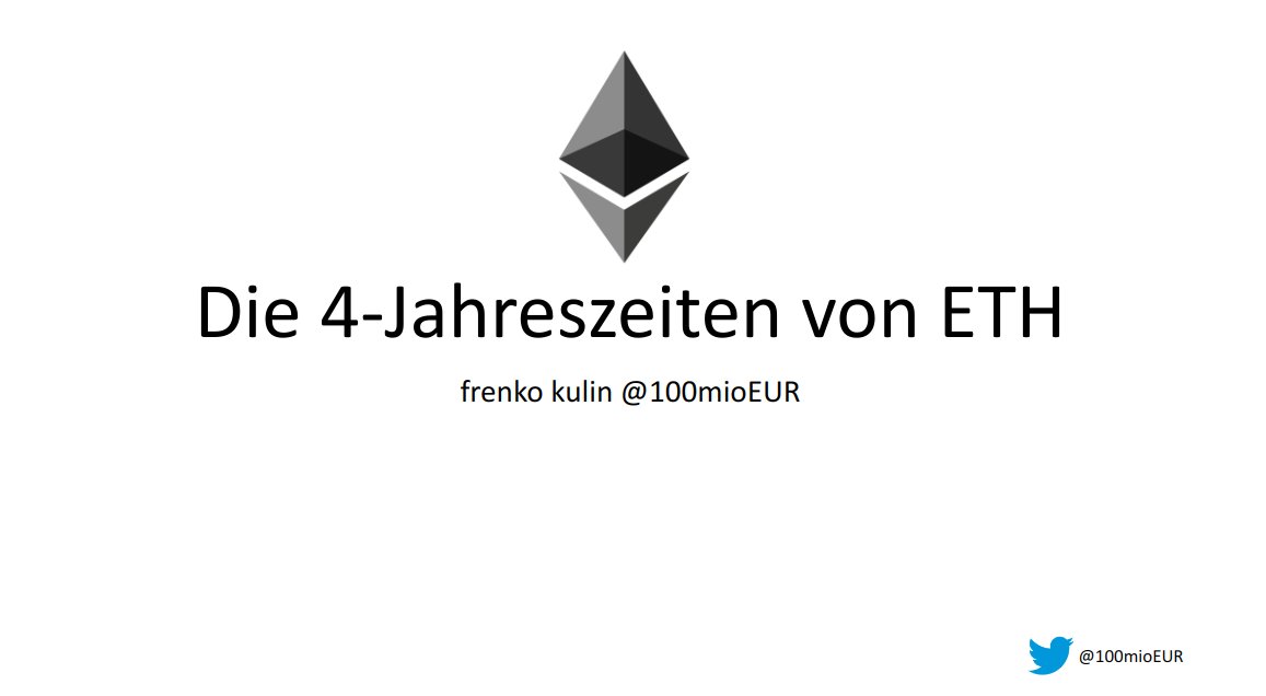 Die 4-Jahreszeiten von #ETH.

Ein Thread 🧵

#Ethereum 

1/10