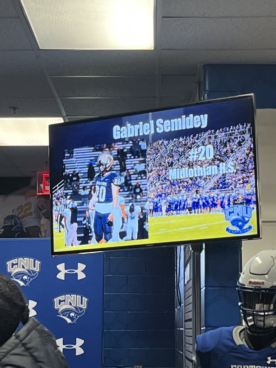Gabriel Semidey (@gsemidey214) on Twitter photo Yesterday I had a great Official Visit at CNU. Thank you to <a href="/coachpcrowley/">Paul Crowley</a> <a href="/CoachSmitty25/">Craig Smith II</a> and the rest of the staff for showing me around campus. <a href="/MidloTrojansFB/">Midlothian Football</a> Yesterday I had a great Official Visit at CNU. Thank you to <a href="/coachpcrowley/">Paul Crowley</a> <a href="/CoachSmitty25/">Craig Smith II</a> and the rest of the staff for showing me around campus. <a href="/MidloTrojansFB/">Midlothian Football</a>