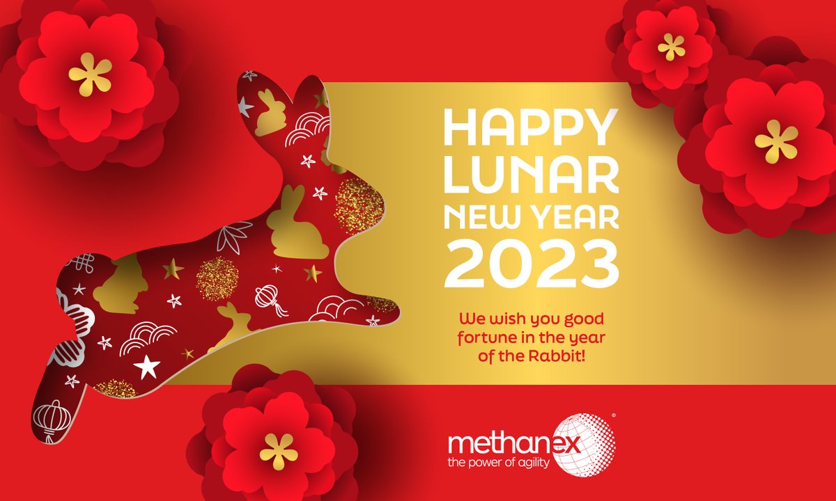 Happy Lunar New Year from all of us at Methanex! Wishing you peace, health and prosperity throughout the Year of the Rabbit. #YearOfTheRabbit #LunarNewYear